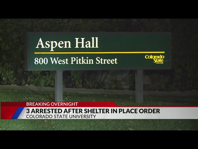 ⁣3 arrested after shelter-in-place at Colorado State University