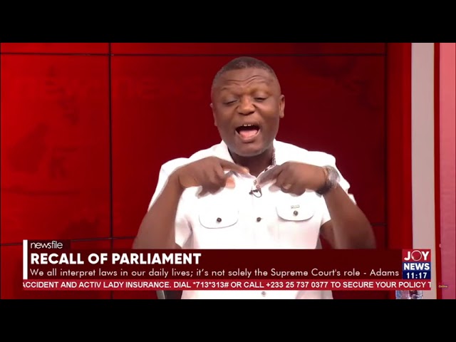 ⁣Recall of parliament: If NPP occupies the majority side, NDC will boycott sitting - Kofi Adams