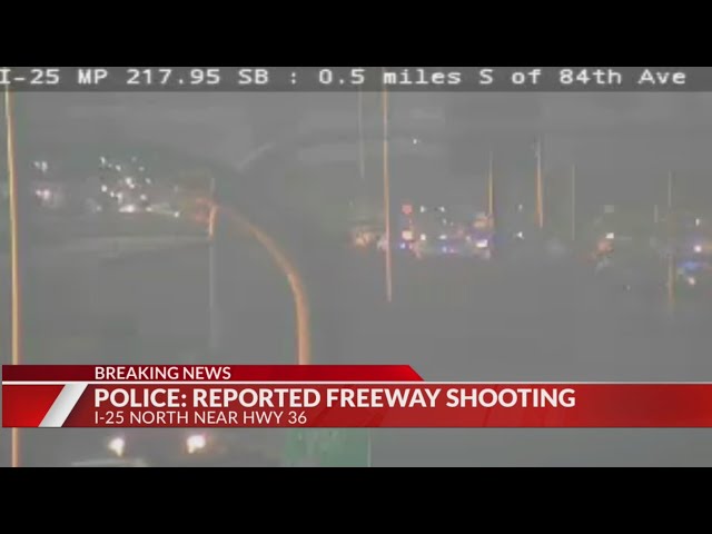 ⁣Authorities investigating shooting on I-25 Saturday