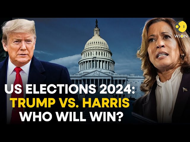 ⁣US Presidential Elections 2024: Who Is Ahead - Kamala Harris or Donald Trump? | WION LIVE | USA News