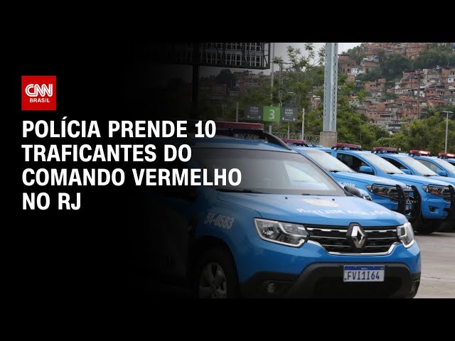 ⁣Polícia prende 10 traficantes do comando vermelho no RJ | Agora CNN