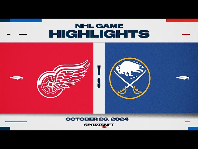 ⁣NHL Highlights | Red Wings vs. Sabres - October 26, 2024