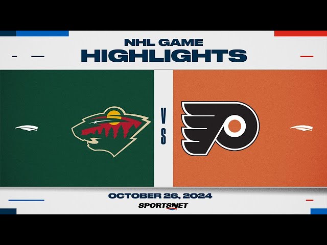 ⁣NHL Highlights | Wild vs. Flyers - October 26, 2024