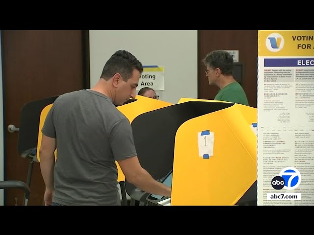 ⁣122 voting centers open across Los Angeles County