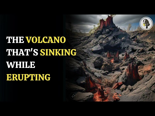 ⁣The Volcano that's Sinking while Erupting