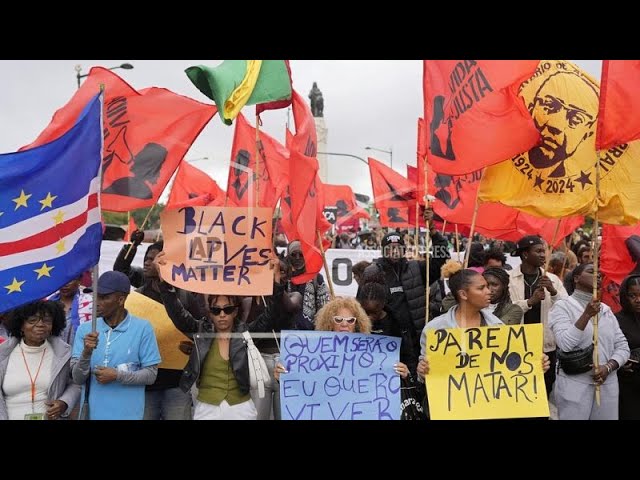 ⁣Thousands march in Lisbon against racism and police violence after police shoot dead man