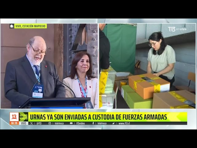 ⁣Balance del Servel: Urnas son enviadas a custodia de Fuerzas Armadas