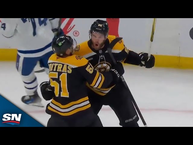 ⁣Bruins Score Two Goals In 36 Seconds To Take Lead Over Maple Leafs