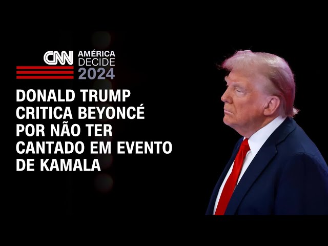 ⁣Donald Trump critica Beyoncé por não ter cantado em evento de Kamala | CNN PrimeTime