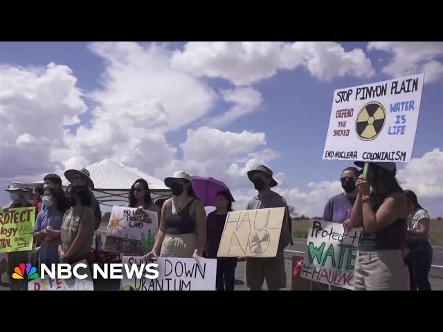 ⁣Native Americans living at the Grand Canyon are fighting to shut down a nearby uranium mine