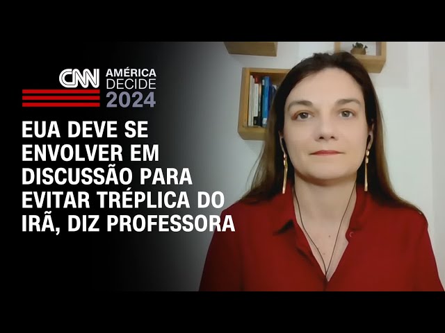 ⁣EUA deve se envolver em discussão para evitar tréplica do Irã, diz professora | CNN PrimeTime