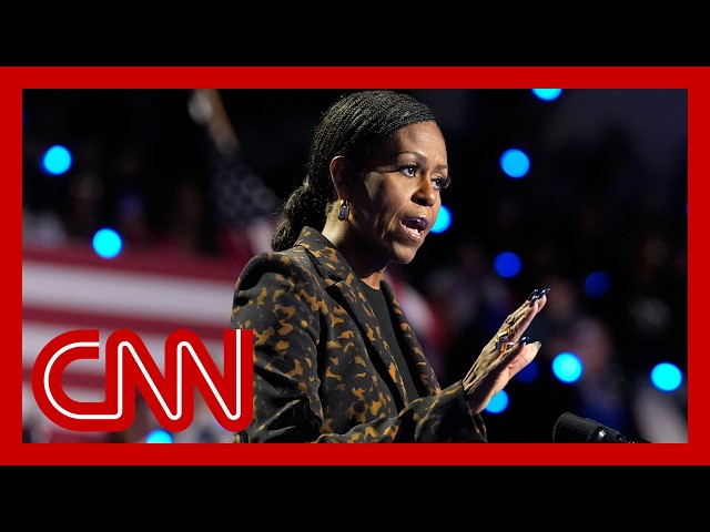 ⁣Michelle Obama makes impassioned plea to protect women during Harris rally speech