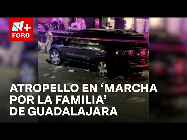 ⁣Sujeto atropella 'Marcha por la Familia' en el centro histórico de Guadalajara - Las Notic