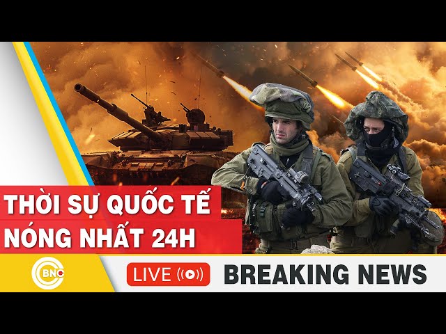 ⁣TRỰC TIẾP: Thời sự Quốc tế mới nhất: Hỏa lực từ 5 phía sắp nhằm vào Israel? Iran sẵn sàng báo thù