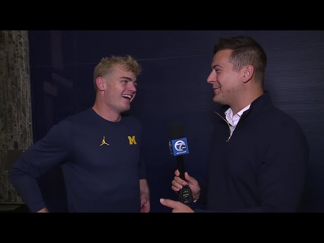 ⁣INTERVIEW: Michigan quarterback Davis Warren got his job back and beat MSU