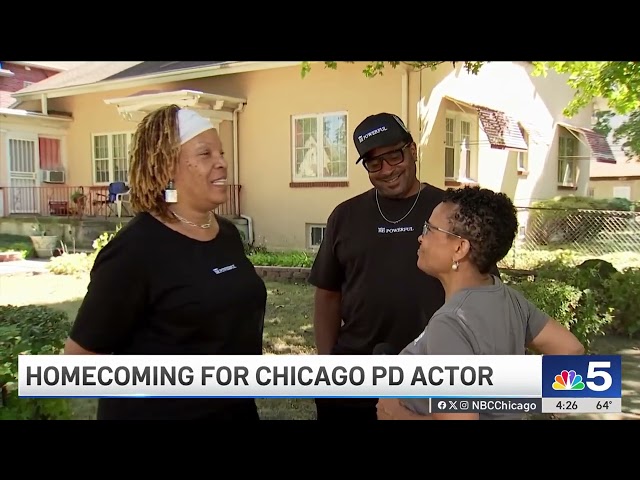 ⁣Chicago P.D. actor receives homecoming with filming in Harvey