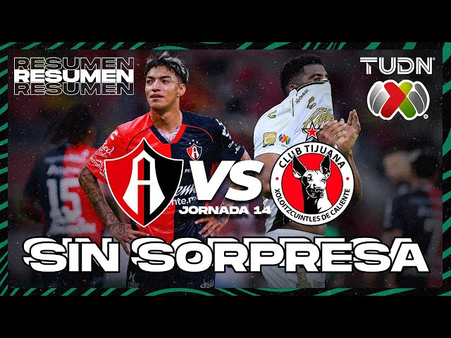 ⁣RESUMEN | Atlas vs Tijuana | Liga Mx -AP2024 - J14 | TUDN