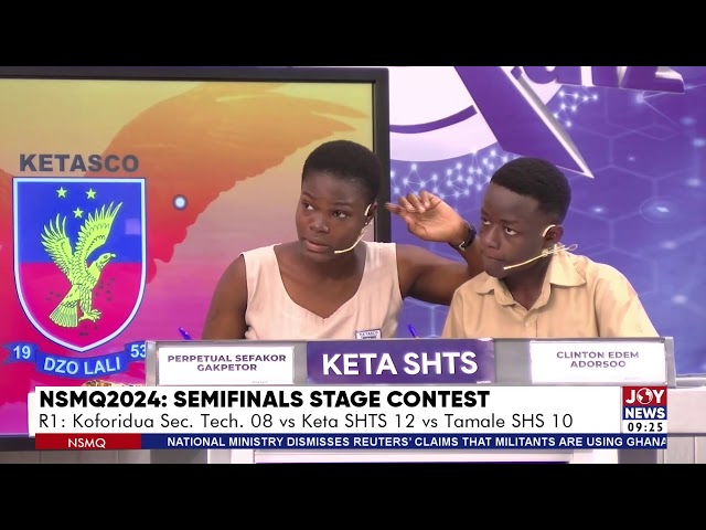 ⁣#NSMQ2024 SEMI-FINAL STAGE | TAMALE SHS VS KOFORIDUA SENIOR HIGH TECHNICAL SCHOOL VS KETA SHTS