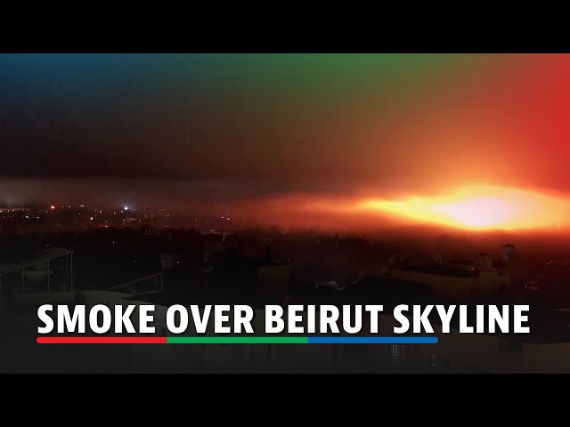 ⁣Explosions ring out over Beirut at night | ABS-CBN News