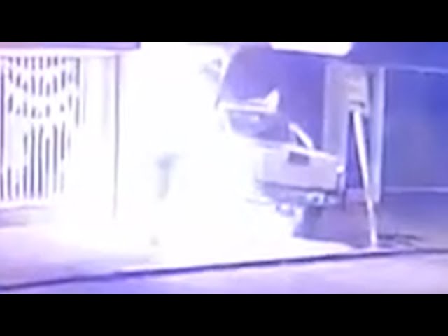 ⁣Truck rams into store in Australia before driver appears to sets it ablaze | CAUGHT ON CAMERA