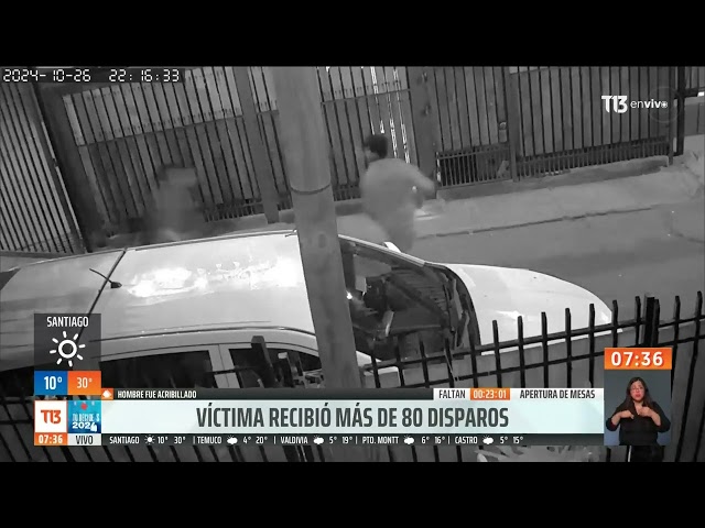 ⁣Sujeto es asesinado a balazos en La Pintana: recibió más de 80 disparos