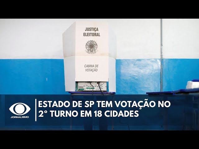 ⁣Quase 15 milhões de eleitores votam no 2º turno em SP