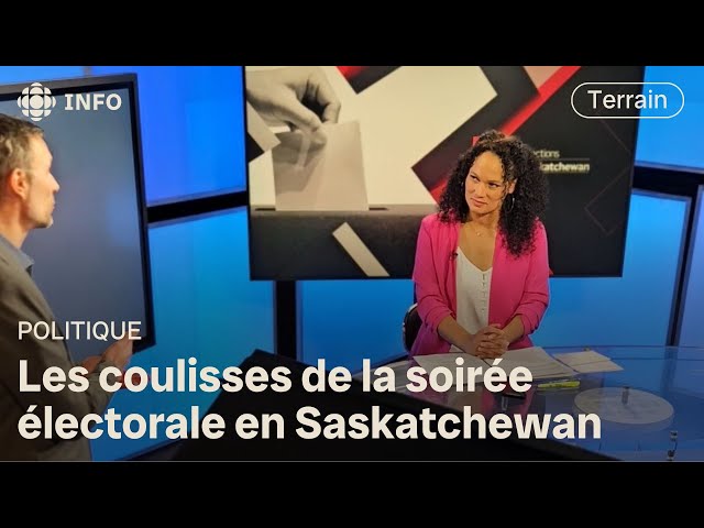 ⁣Les coulisses de la soirée électorale en Saskatchewan