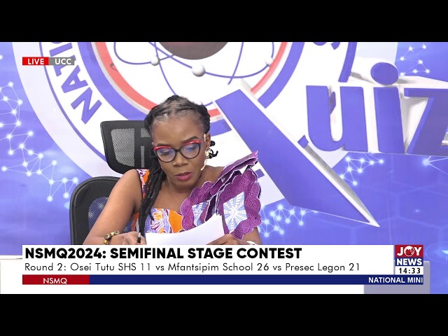 ⁣#NSMQ2024 SEMI-FINAL STAGE | MFANTSIPIM SCH. VS OSEI TUTU SHS VS PRESBYTERIAN BOYS’ SECONDARY SCHOOL