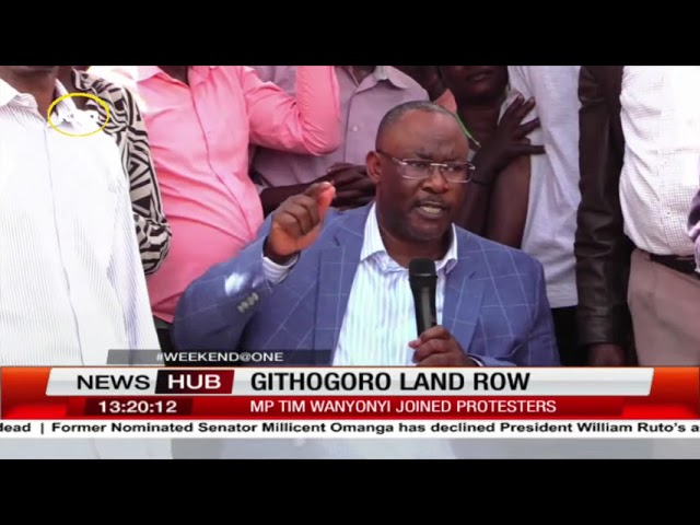 ⁣MP Tim Wanyonyi joins Karura ward residents in protest against alleged land grabbing