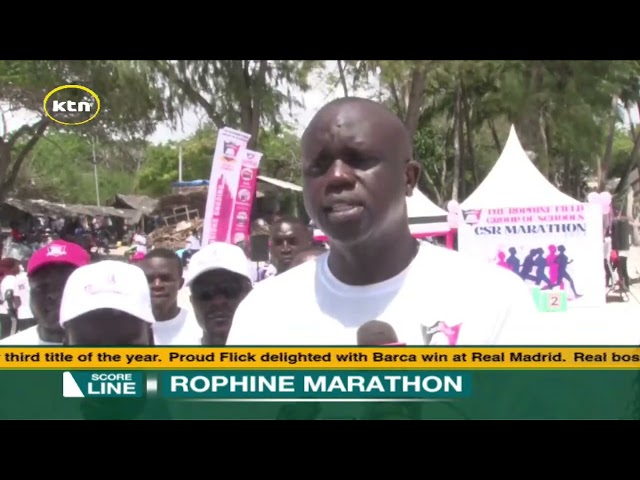 ⁣Hundreds take part in Rophine marathon in Diani