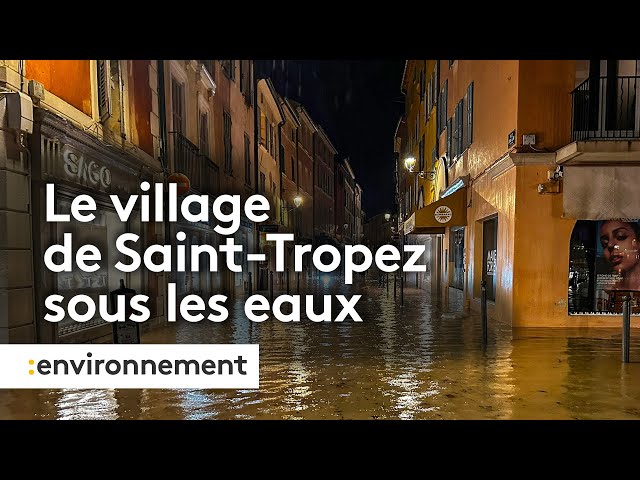 ⁣Pluies diluviennes : Saint-Tropez sous les eaux