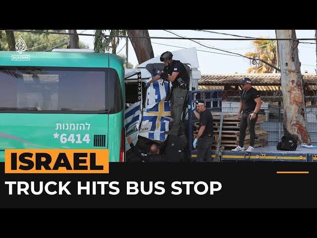 ⁣Suspected truck ramming in Tel Aviv wounds dozens of Israelis | AJ #shorts