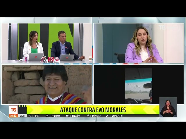 ⁣Evo Morales acusa que su vehículo fue atacado a tiros en medio de tensiones políticas