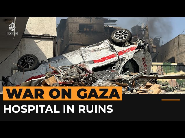 ⁣Israeli raid leaves north Gaza's Kamal Adwan Hospital in ruins | Al Jazeera Newsfeed