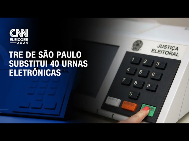 ⁣TRE de São Paulo substitui 40 urnas eletrônicas | CNN ELEIÇÕES