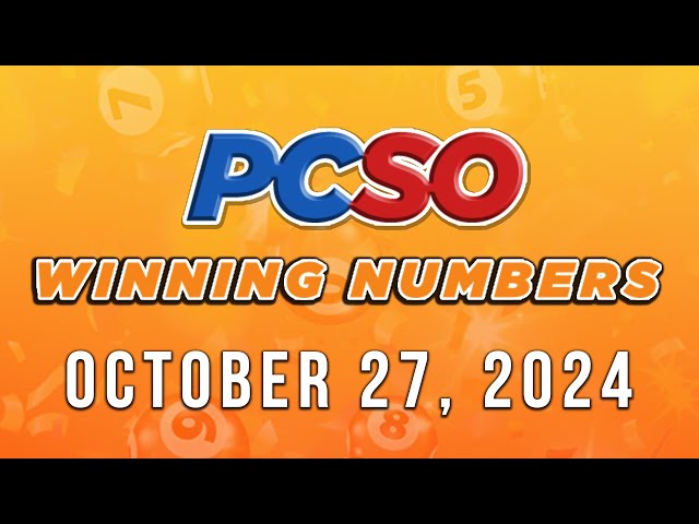 ⁣P321M Jackpot Ultra Lotto 6/58, 2D, 3D, and Superlotto 6/49 | October 27, 2024