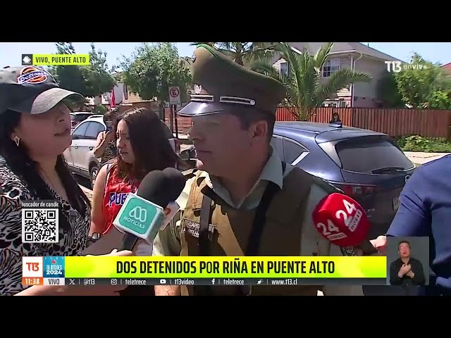 ⁣Dos detenidos por riña en local de votación en Puente Alto