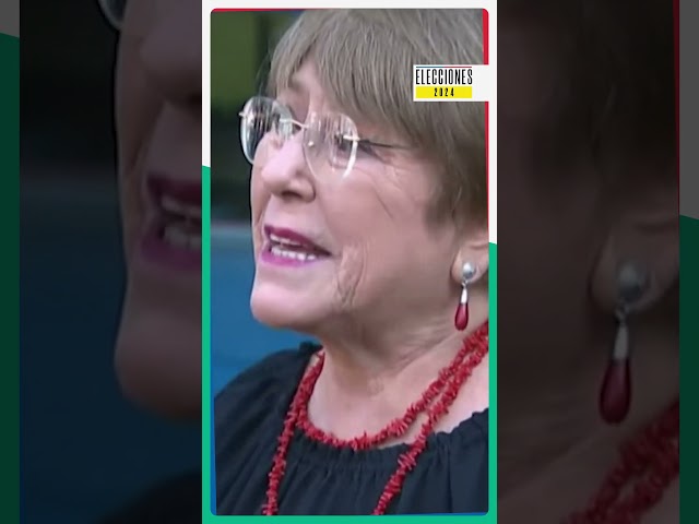 ⁣Bachelet habla sobre caso Monsalve tras emitir su voto en elecciones 2024