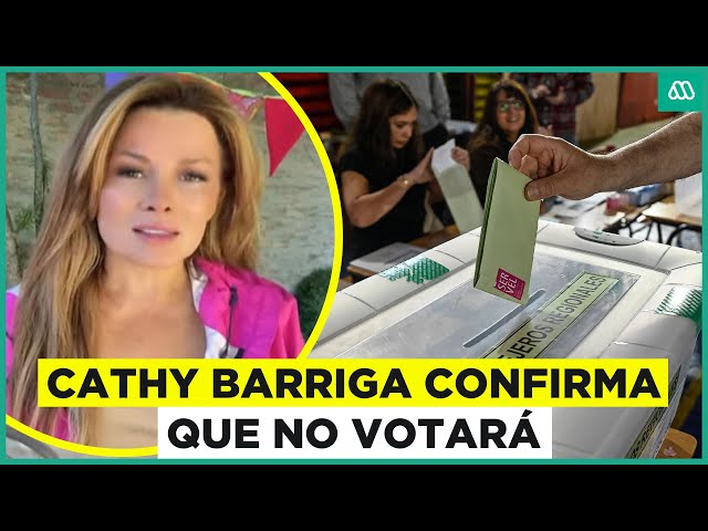 ⁣Cathy Barriga confirma que no asistirá a votar en elecciones 2024