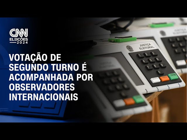 ⁣Votação de segundo turno é acompanhada por observadores internacionais | CNN ELEIÇÕES