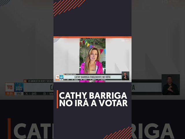 ⁣Cathy Barriga confirma que no votará ante rumores