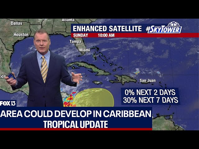 ⁣Area could develop in Caribbean Sea