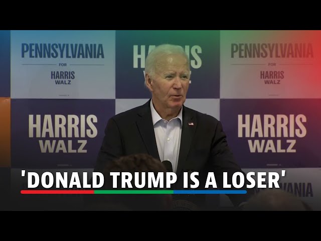 ⁣Biden calls Trump 'loser as a man, 'says Musk came to U.S. illegally | ABS-CBN News