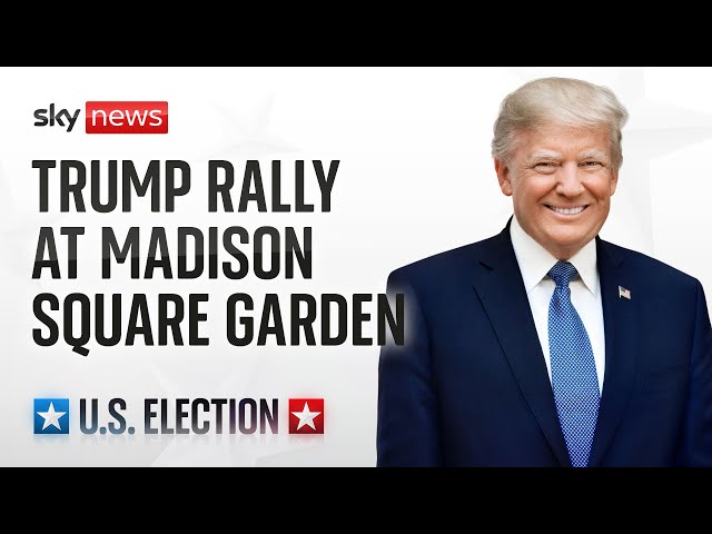 ⁣Watch live: Donald Trump holds campaign rally at Madison Square Garden, New York City