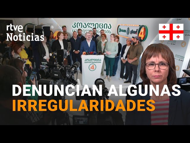 ⁣ELECCIONES GEORGIA: La OPOSICIÓN DENUNCIA FRAUDE y NO ACEPTA el RESULTADO | RTVE Noticias