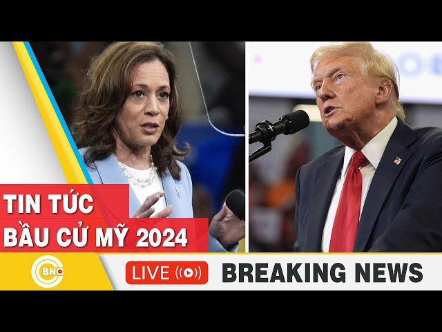 ⁣TRỰC TIẾP: Bầu cử Mỹ 2024: Bà Harris có thế mất lợi thế về phiếu phổ thông, ông Trump bứt tốc