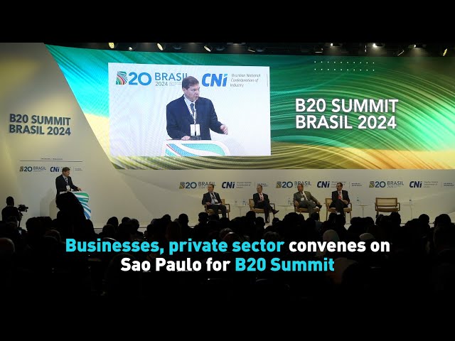 ⁣Businesses, private sector convenes on Sao Paulo for B20 Summit