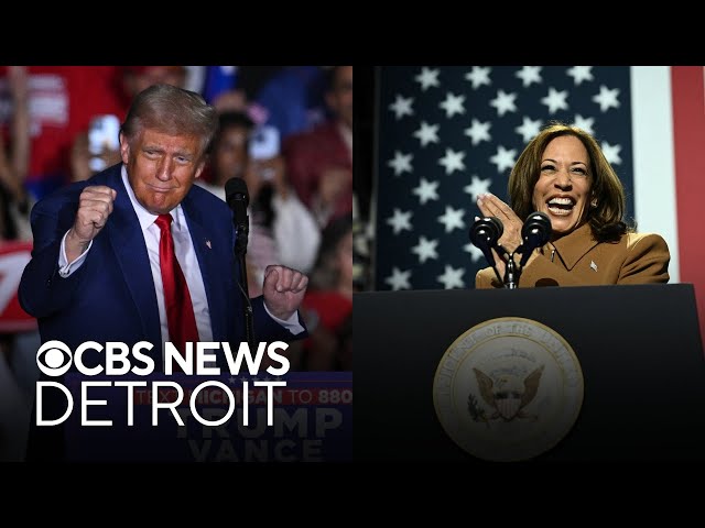 ⁣Harris, Trump hold rallies in Michigan with Election Day looming