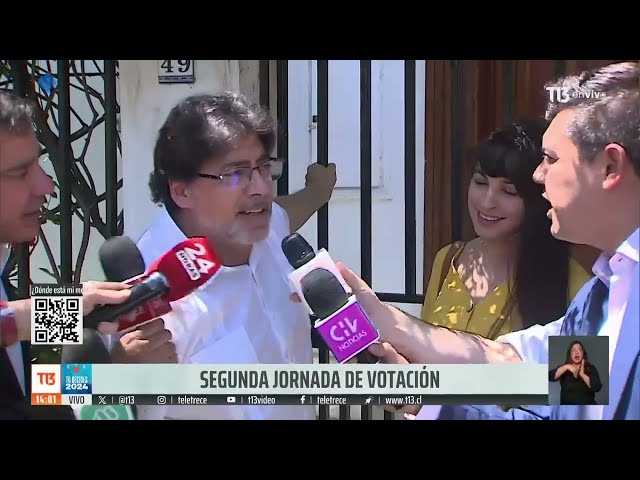 ⁣Así fue la salida de Daniel Jadue a votar tras ser autorizado con permiso judicial