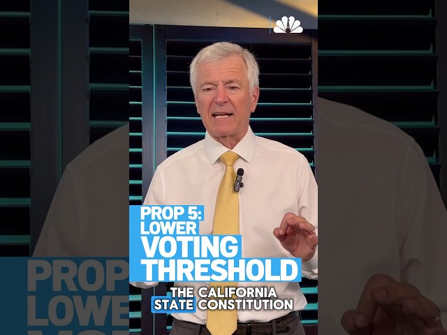 ⁣California's Prop 5 explained: Lower voting threshold